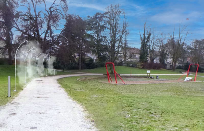 Brumisateurs Aj3m au Parc du Drapeau à DIjon