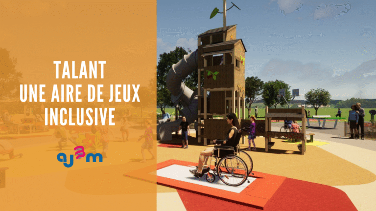 Talant une aire de jeux sensorielle accessible aux enfants handicapés