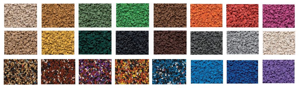 couleurs epdm sol coulé