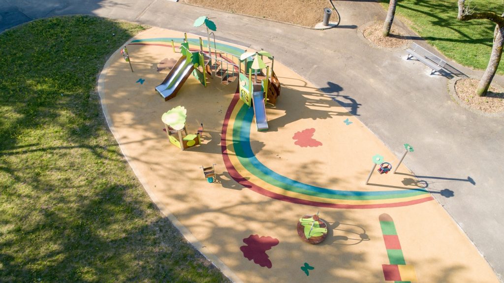 Sol amortissants sécuriser aire de jeux pour enfant